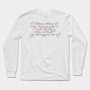 Sound of Music Edelweiss Lyrics Long Sleeve T-Shirt